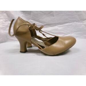 Dance Character Shoes Bloch Flex Tan 8M Character Heel 2.5 Inch Heel